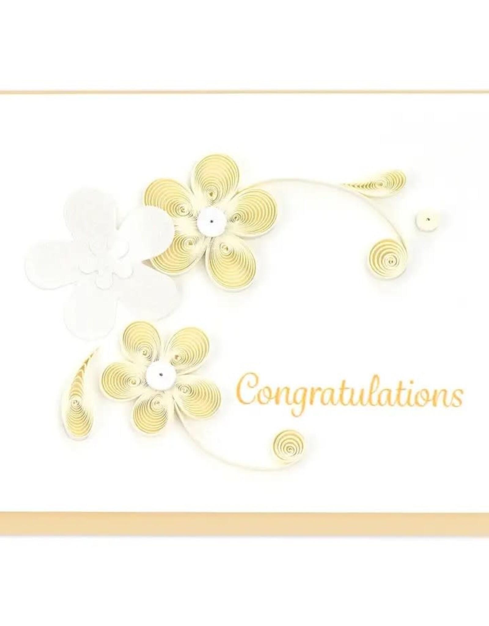 Floral Congrats Gift Enclosure Mini Card, Vietnam