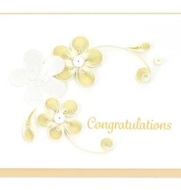 Floral Congrats Gift Enclosure Mini Card, Vietnam