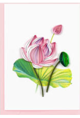Pink Lotus Quill Enclosure Card,  Vietnam