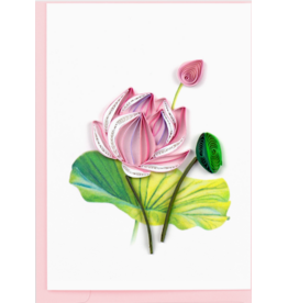 Pink Lotus Quill Enclosure Card,  Vietnam