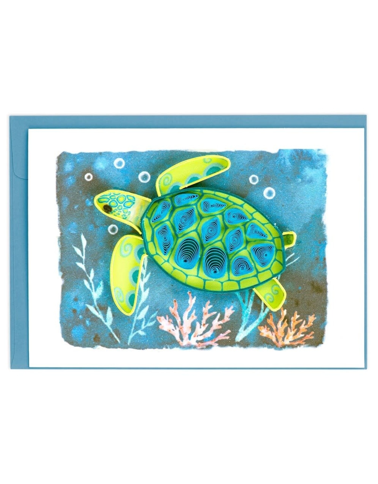 Trade roots Sea Turtle Enclosure Quill Card, Vietnam