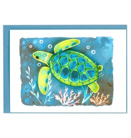 Trade roots Sea Turtle Enclosure Quill Card, Vietnam