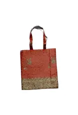 Large Sari Gift Bag with Handle, Sari Tote Bag