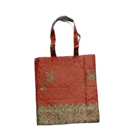 Large Sari Gift Bag with Handle, Sari Tote Bag