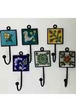 Pottery Hook 2" Square Multi, India