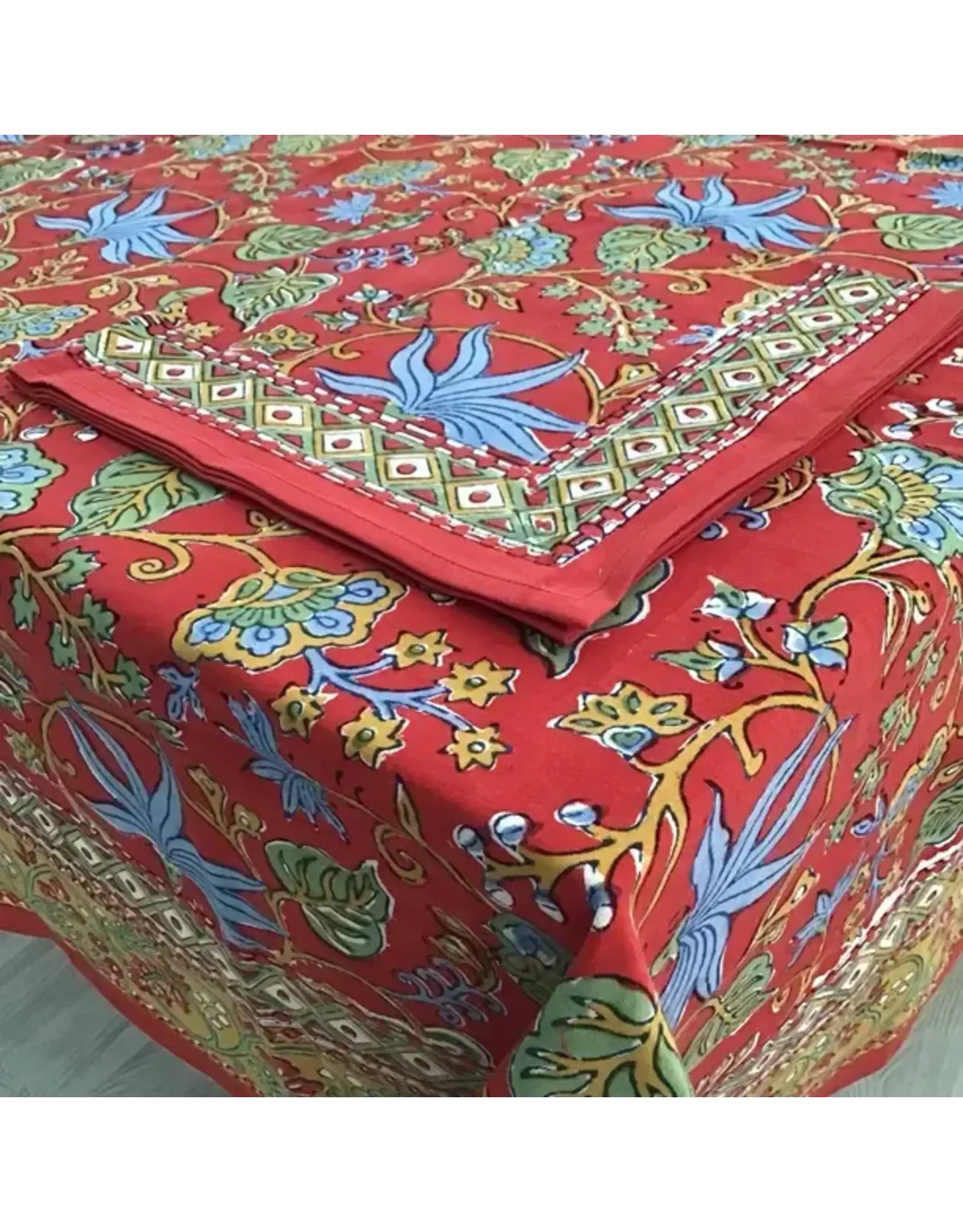 Tablecloth 60X120 Indo Fleur Red
