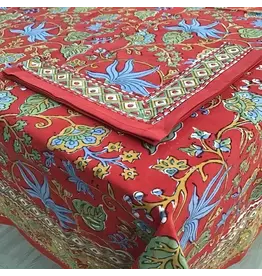 Tablecloth 60X120 Indo Fleur Red