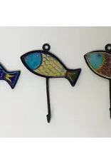 Pottery Hook 2" Fish Shaped, Assorted Colors