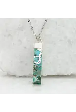 Turquoise Necklace in Sterling Silver, Asia