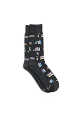 Socks That Give Books (Gray Bookshelves)