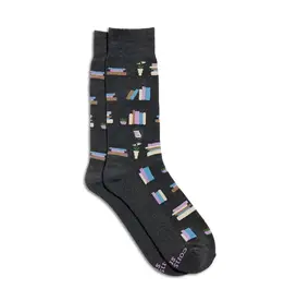 Socks That Give Books (Gray Bookshelves)