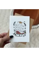 Sleigh Queen, Sleigh Greeting Card