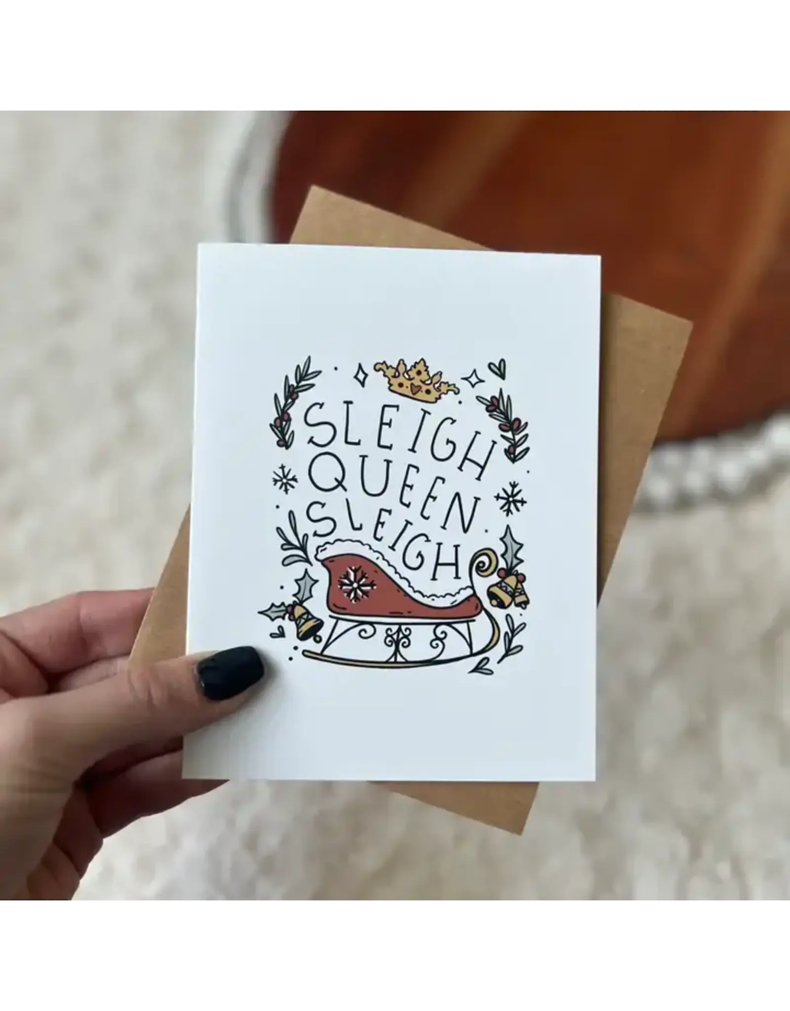 Sleigh Queen, Sleigh Greeting Card