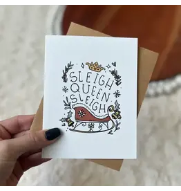 Sleigh Queen, Sleigh Greeting Card