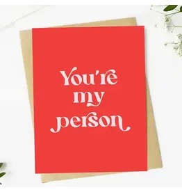 "You're My Person" Text Valentine's Day Card