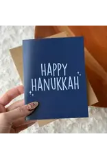 Happy Hanukkah Text Greeting Card