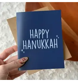 Happy Hanukkah Text Greeting Card