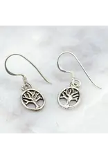 Oval Tree of Life Earrings, Nepal
