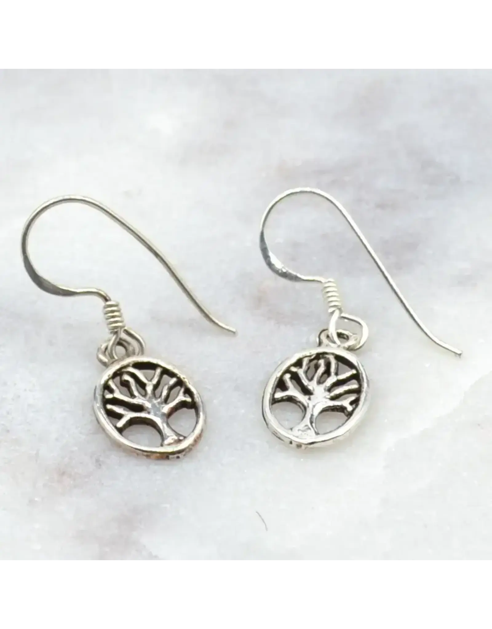 Oval Tree of Life Earrings, Nepal
