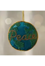 Beaded Ornament - Peace On Earth, India