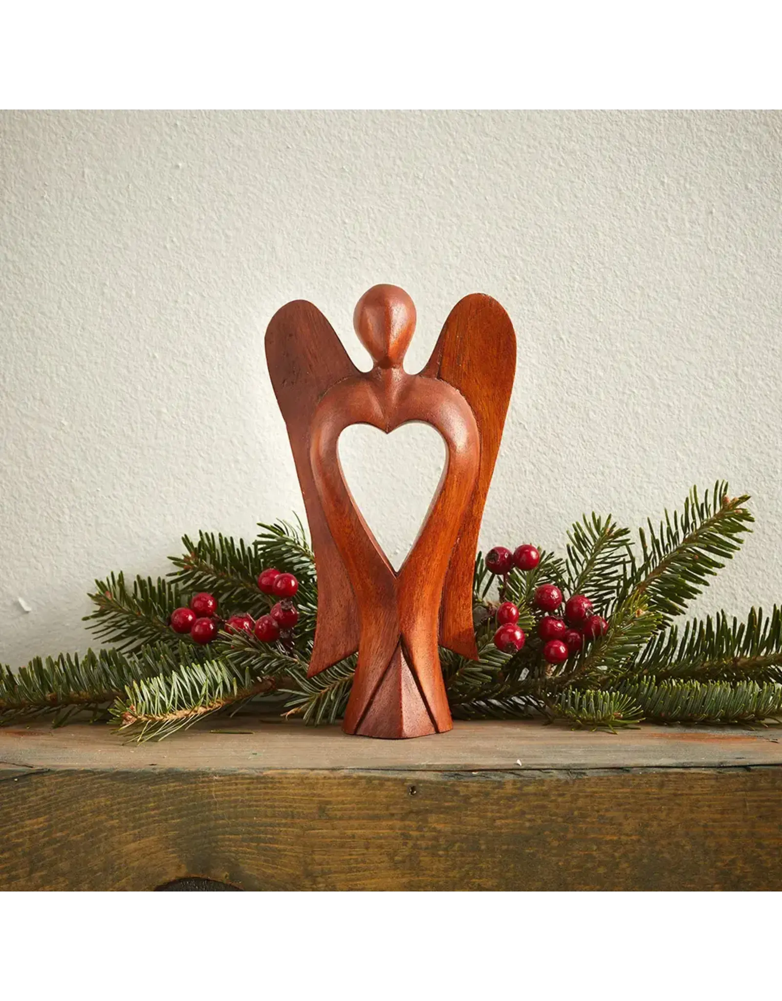 Acacia Carved Heart Angel, Indonesia