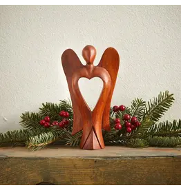 Acacia Carved Heart Angel, Indonesia