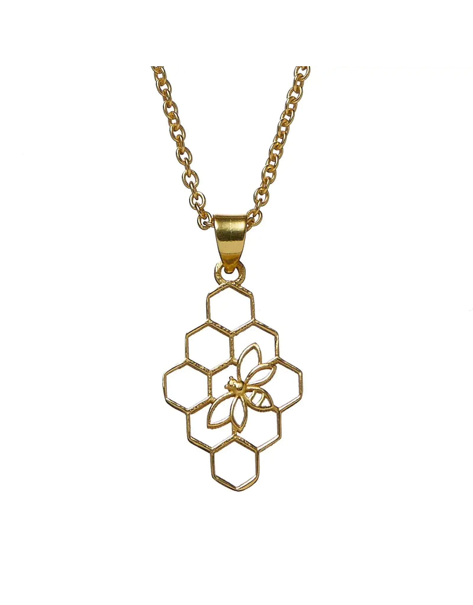 Beehive Gold Color Necklace, India