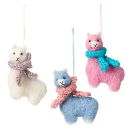 Cozy Llama Christmas Ornament, Nepal (Sold Singly)