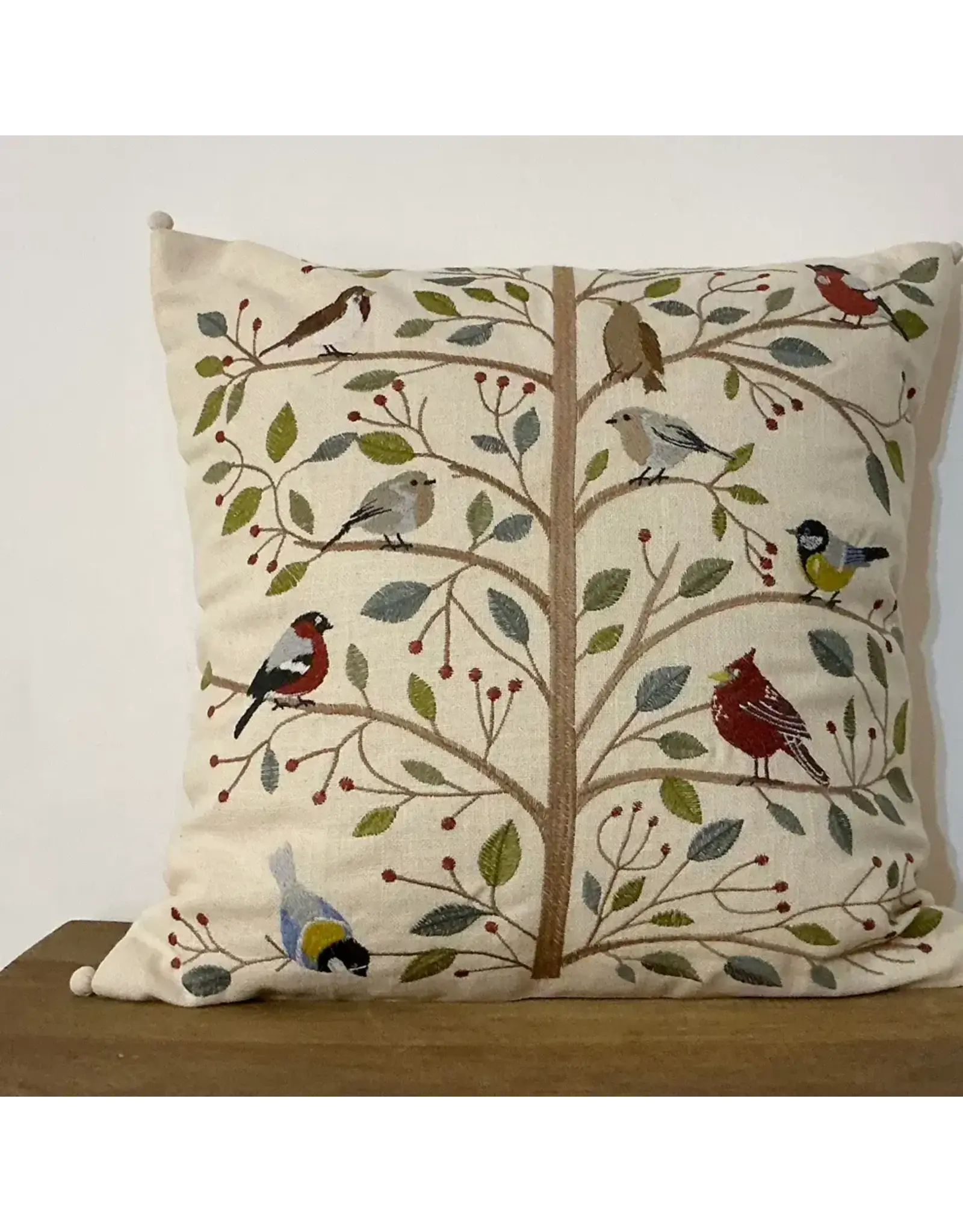 Pillow 16" Winter Birds