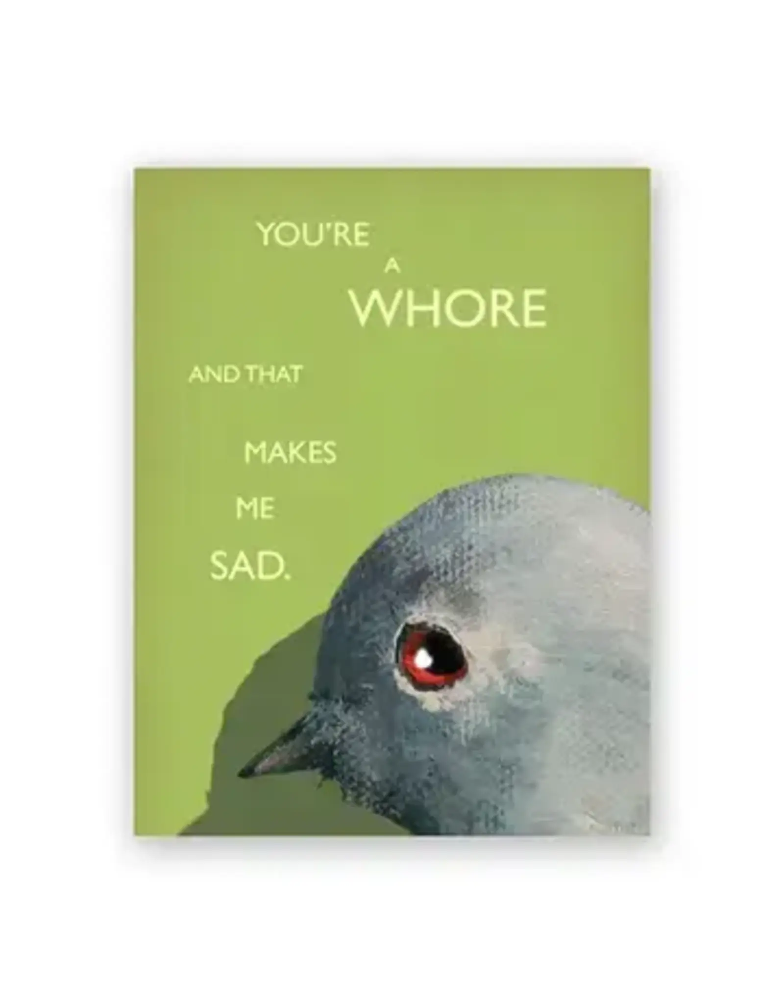 Whore Greeting Card