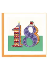 Quilled 18th Birthday Card | Handmade Milestone Card