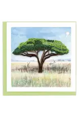Quilled Acacia Tree Greeting Card