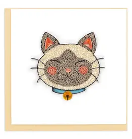 Quilled Kawaii Cat Greeting Card