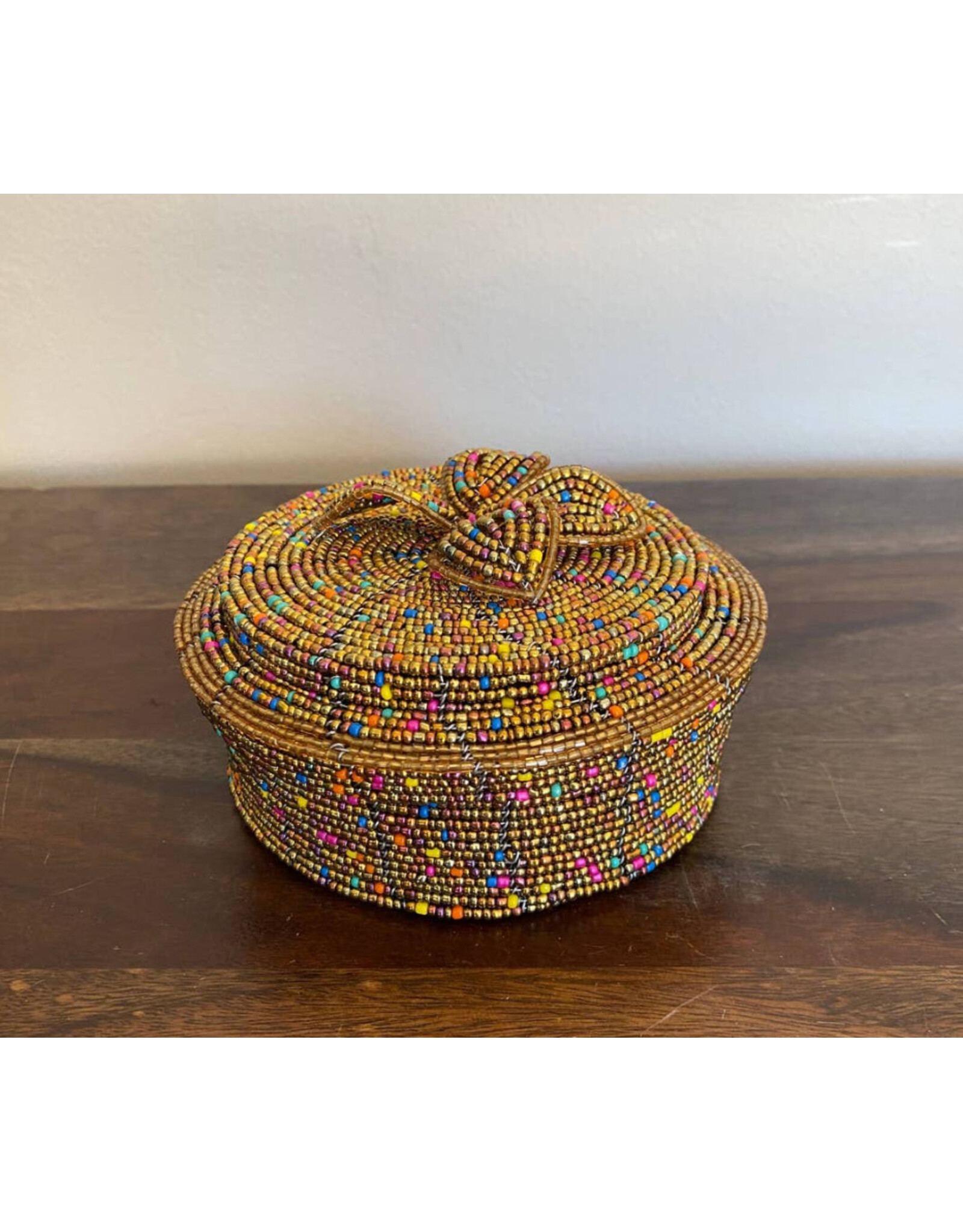 Assorted Jewelry Organizer, Beaded Round, Kenya