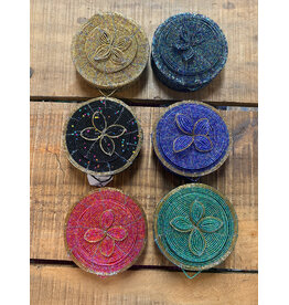 Assorted Jewelry Organizer, Beaded Round, Kenya