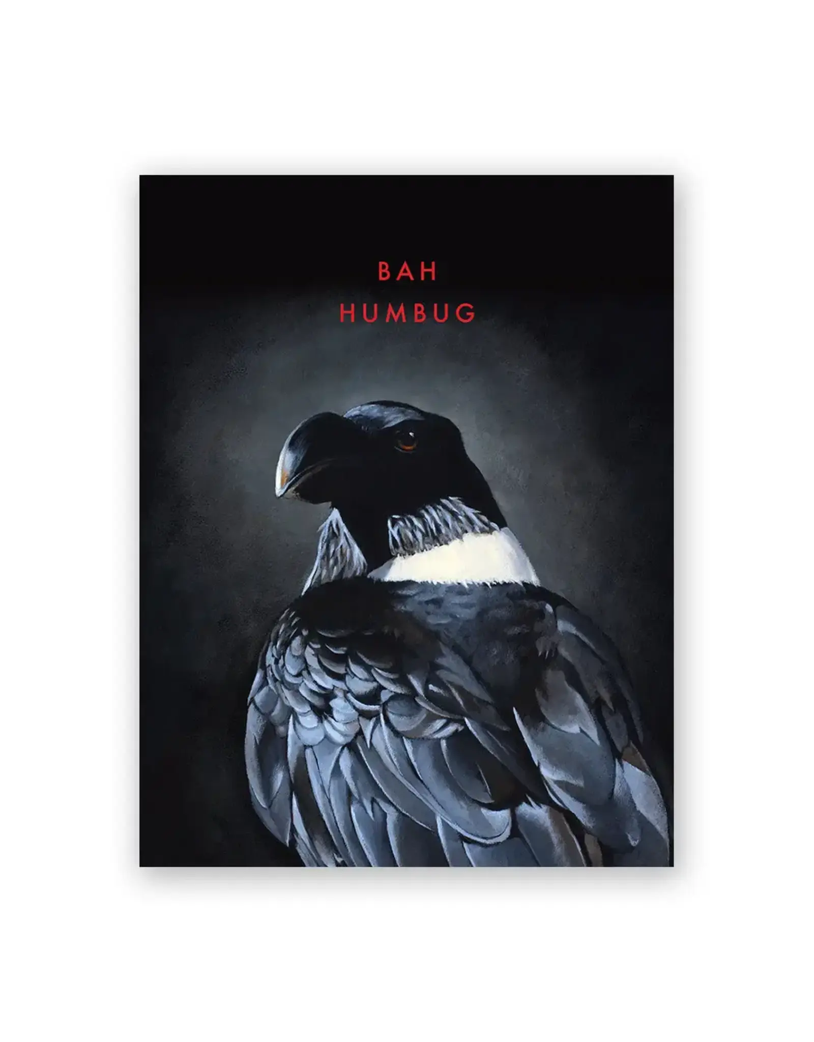 Bah Humbug Raven Holiday Card, Set of 8