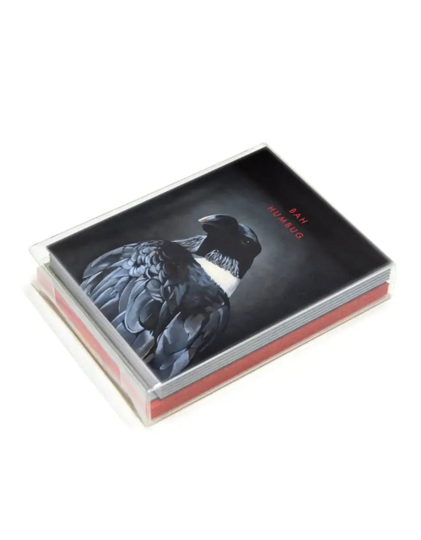 Bah Humbug Raven Holiday Card, Set of 8
