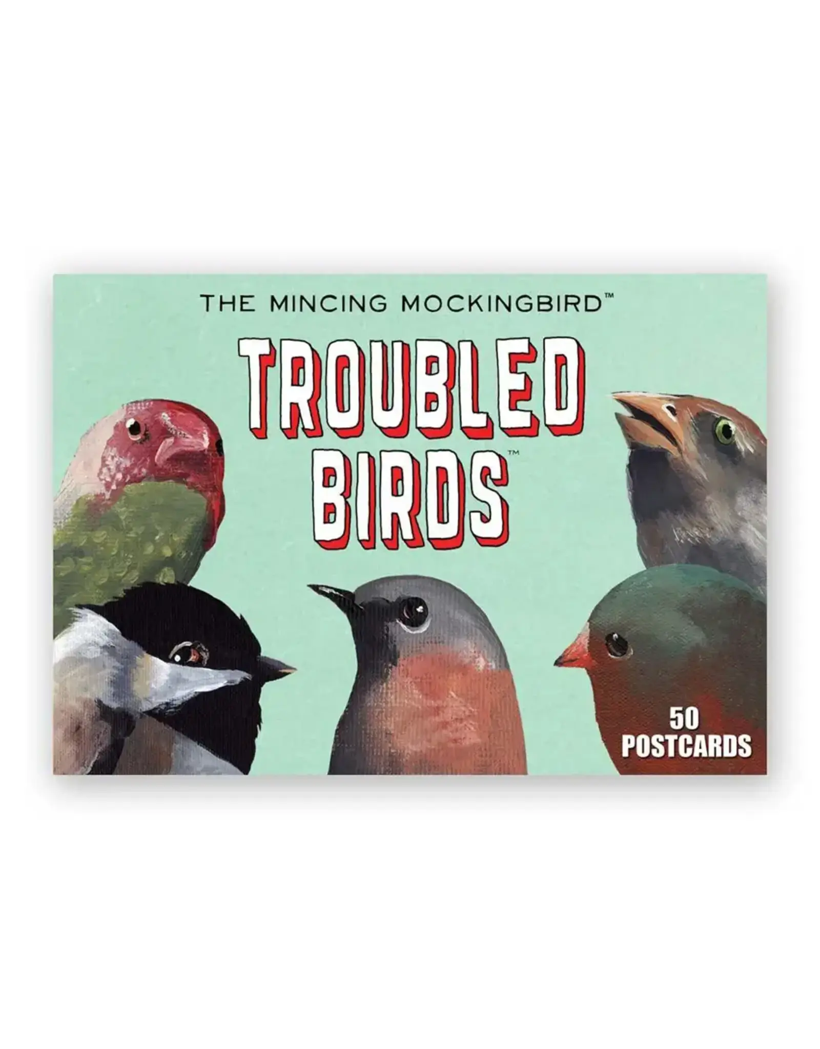 Troubled Birds Postcards - Box Set of 50