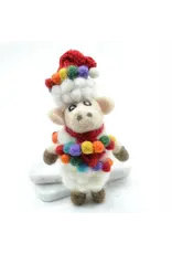 Wooly Light Hanger Felt Ornament, Nepal