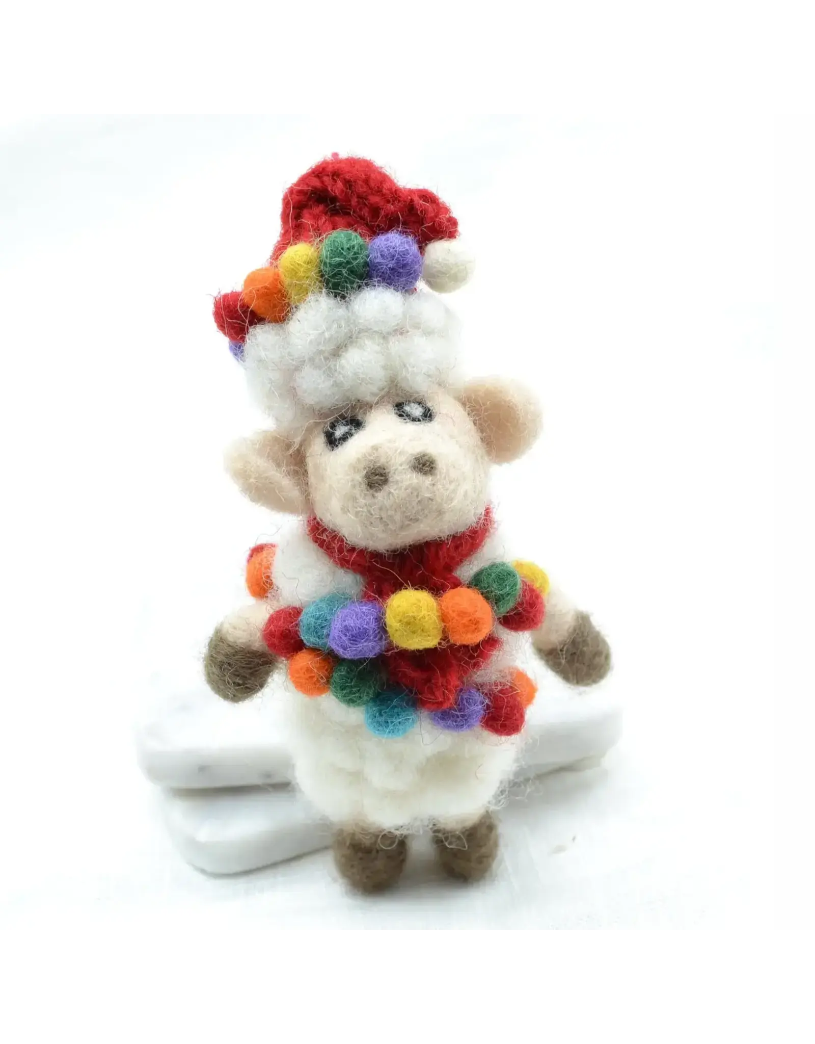 Wooly Light Hanger Felt Ornament, Nepal