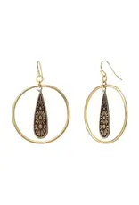 Nisha Teardrop Hoop Earrings, India