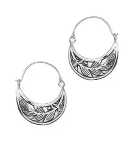 Patra Vine Hoop Earrings, India