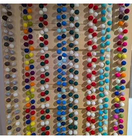 Trade roots Felt Ball Garland, Nepal