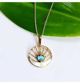 Celestial Dreams Necklace - Brass, Indonesia