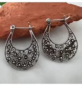 Field of Daisies Earrings - Sterling Silver, Indonesia