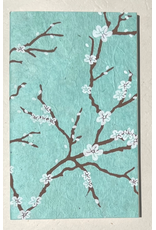 5x8 Journal, Peach Blossom, Sea Green, Nepal