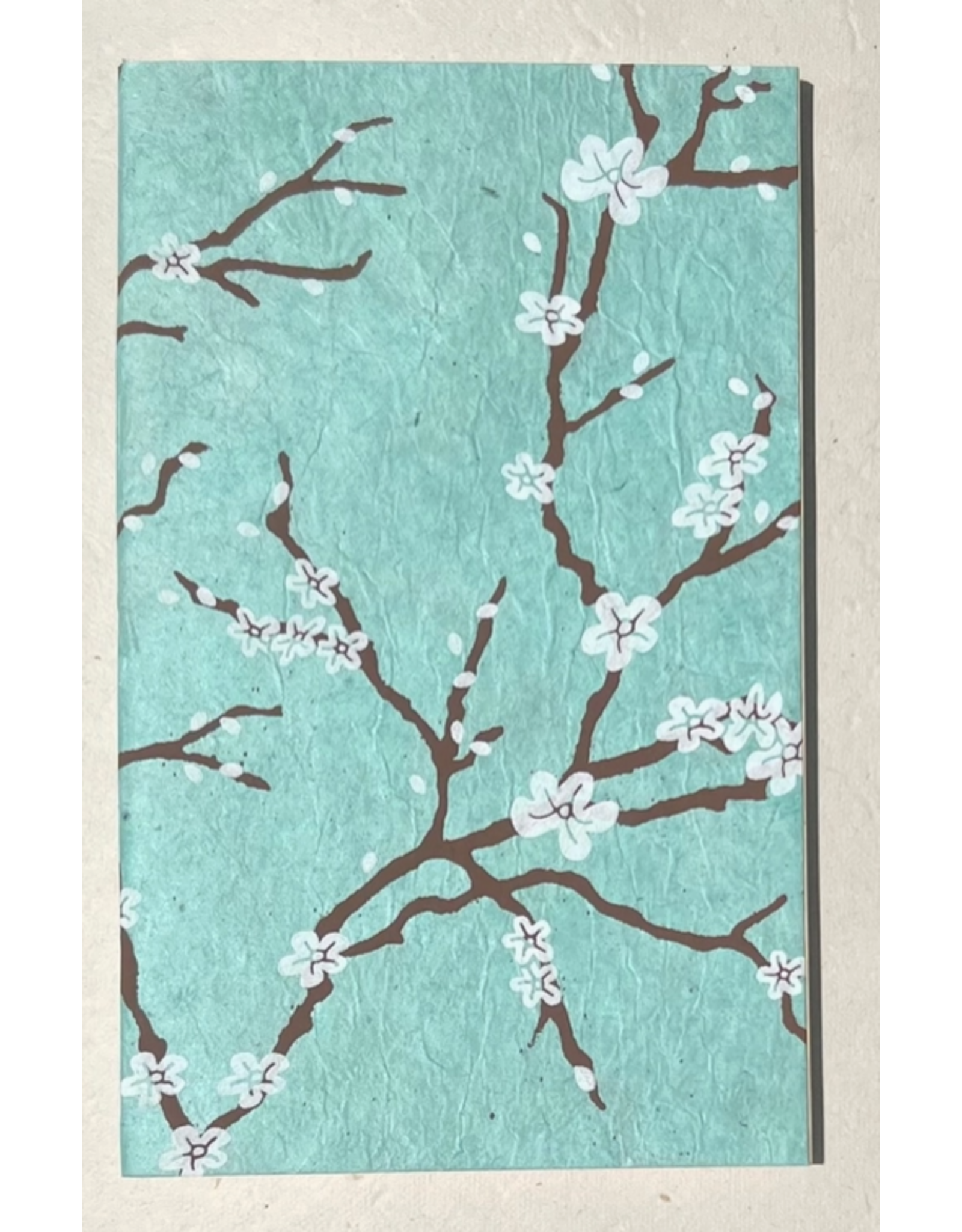 5x8 Journal, Peach Blossom, Sea Green, Nepal