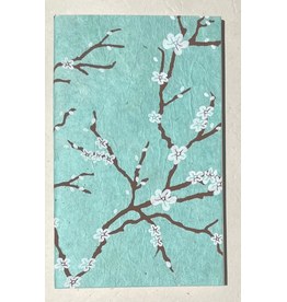 5x8 Journal, Peach Blossom, Sea Green, Nepal