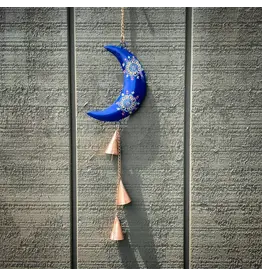 Cosmic Blue Moon Wind Chime