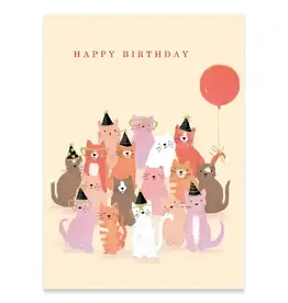 Cat Party, Carte Birthday Card